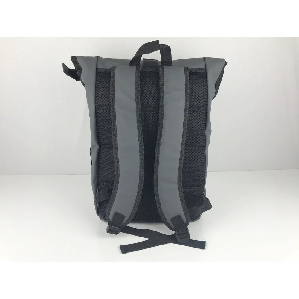 DSM Firmemich Roll Top Backpack Dark Gray Water Resistant Laptop Bag‎ NWT